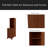End Table With 3 Drawers, Corner Table With 2 Open Shelves, Tall Side Table For Bedroom And Corner-571641759