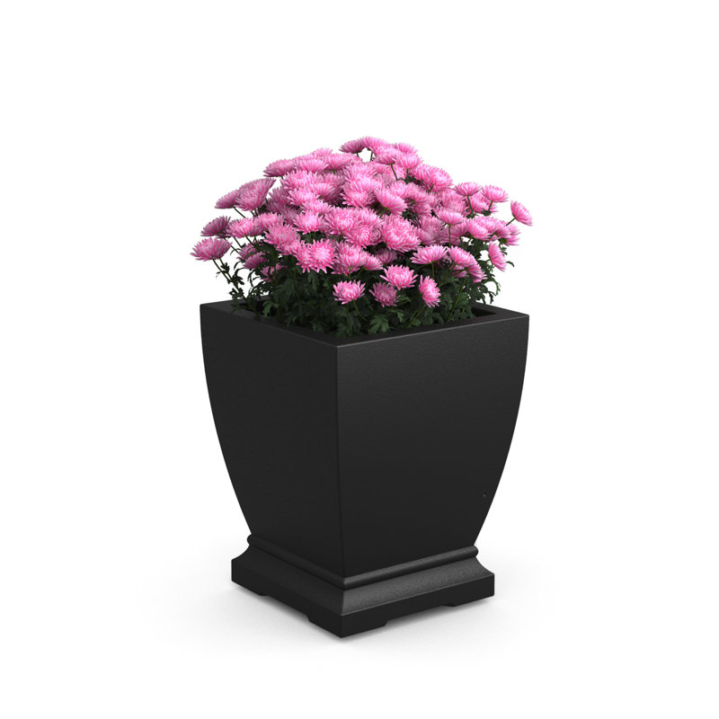 Pot à fleurs Myung, Noir, H 18 po x l 14,5 po x P 14,5 po, 1