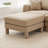 Boucle Fabric Ottoman For Living Room – Perfect Footrest, Spare Seat & Decorative Accent-428679019