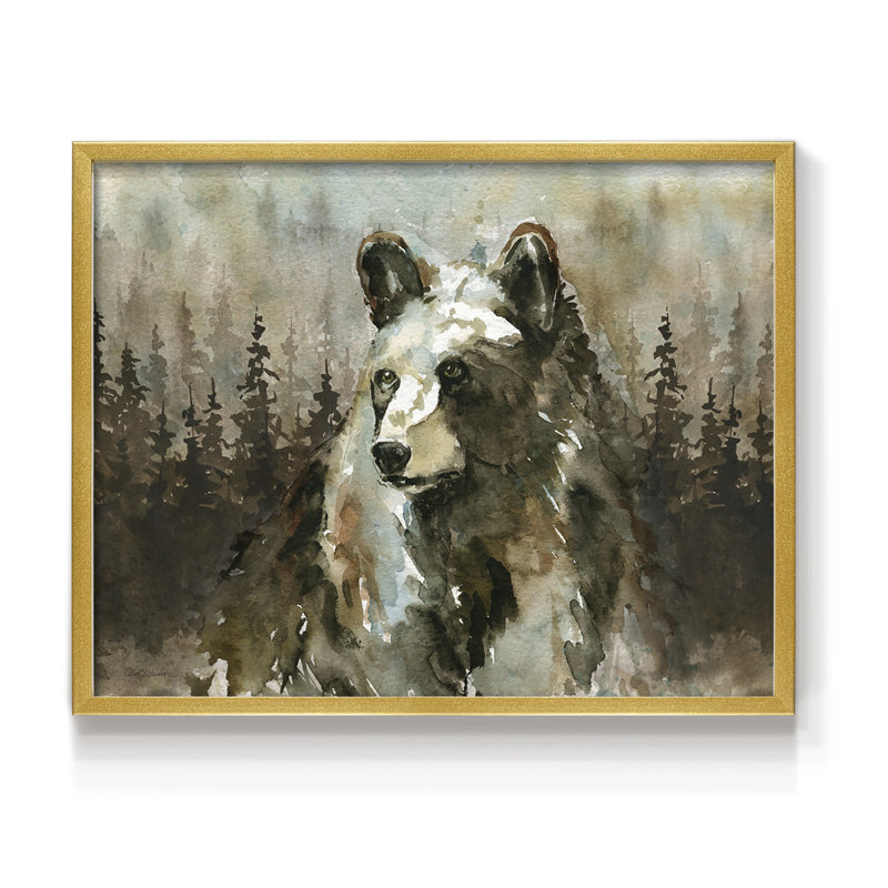 Lodge Twilight II - reproduction encadrée - réarmable, H 11 po x l 14 po, Or