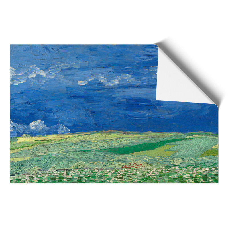 Wheatfield Under Thunderclouds by Vincent van Gogh - Frameless Print, 30cm H x 42cm W x 0.1cm D