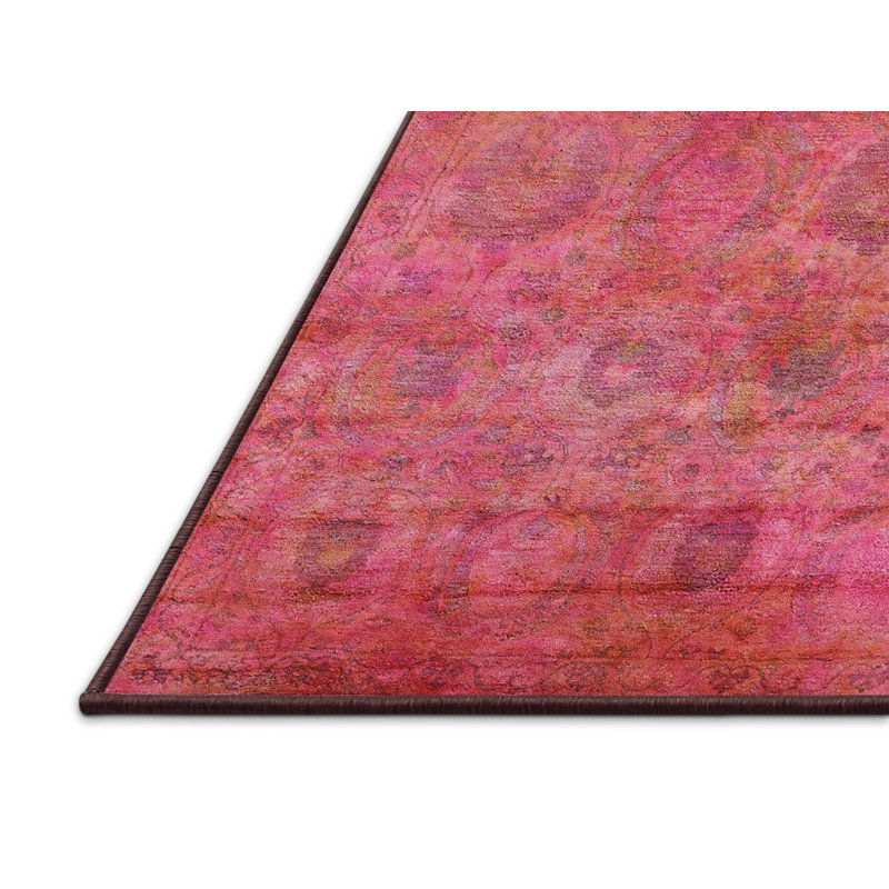 Tapis oriental rouge Panorama, Rectangle 4 pi x 6 pi