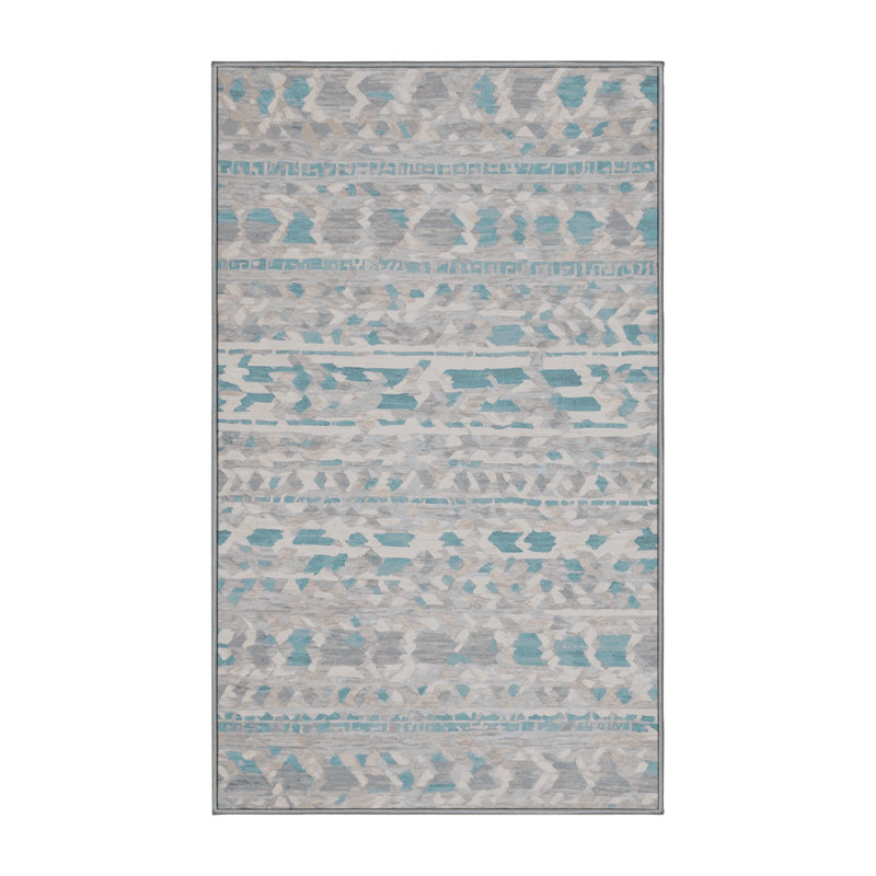 Tapis gris lavable à la machine, Tapis de couloir 2 pi x 5 pi