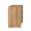 Table de chevet, table de chevet pour chambre à coucher, table de bout avec 3 tiroirs Chaunta, l 26,5 po x H 26,75 po x P 16 po, chêne naturel-475298693