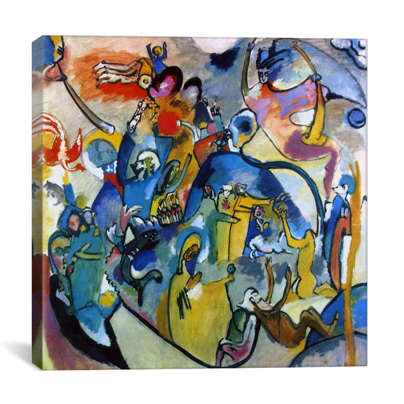 «All Saints Day II» par Wassily Kandinsky, impression sur toile, H 26 po x l 26 po x P 1,5 po, Toile tendue, Pas de tapis