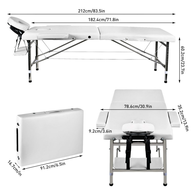 Table de cils pliable et portative