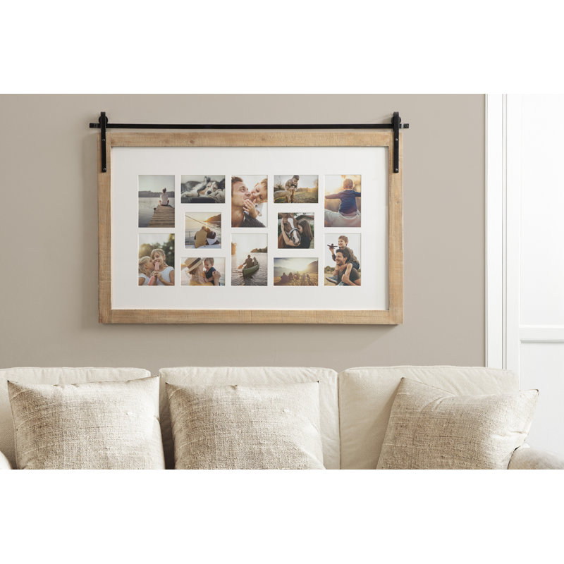 Cadre photo Prescott, 39.25" W x 26" H, Rustic Brown