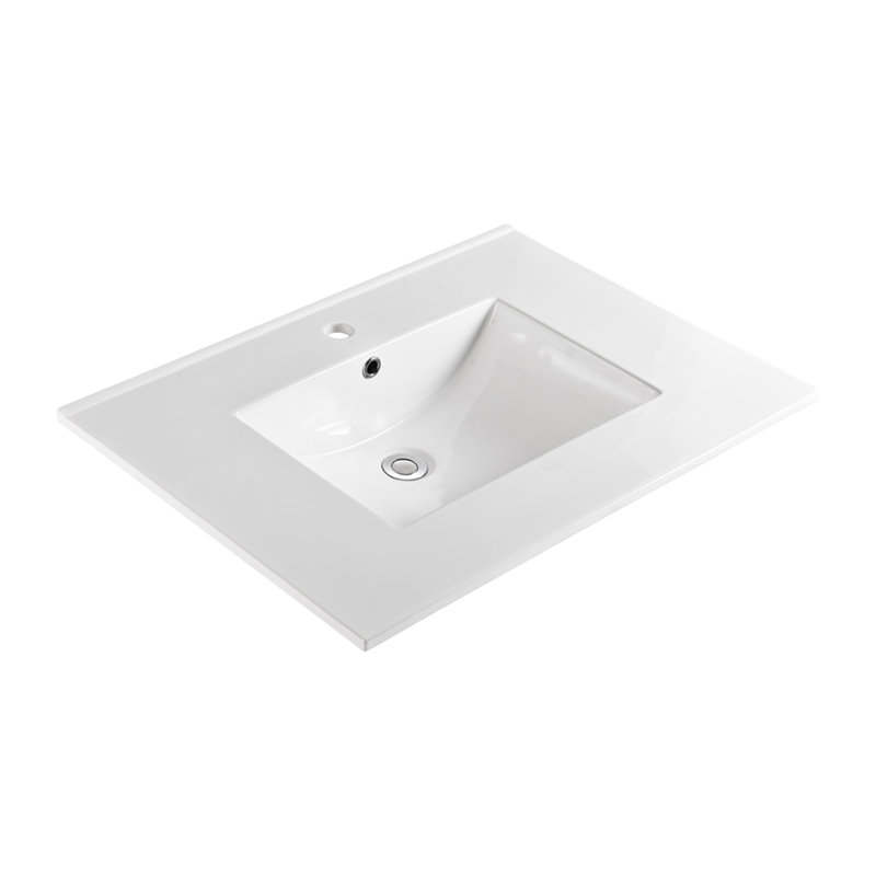 Ceramica 36'' Ceramic Single Bathroom Vanity Top with Sink