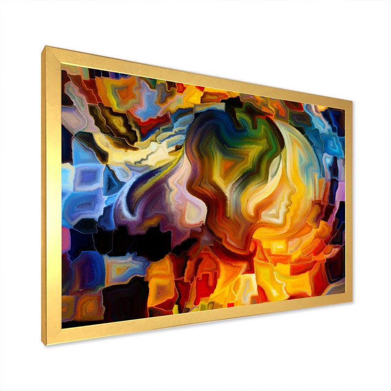 «Visualisation of Inner Vi», reproduction d'art sur toile, H 8 po x l 12 po x P 1 po, Cadre doré
