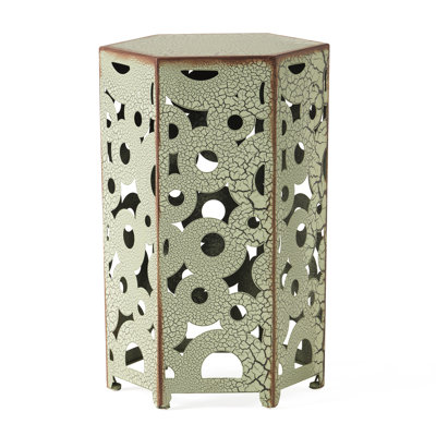 Accent Tables, Antique Iron, Intricate Patterning, No Assembly, 14.67"D X 12.69"W 22.18"H, 9.93 Lb, Of Two Tables Table In Assembly Needed, Ornament, 2