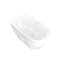 Mone 59 po Baignoire à fond plat en acrylique brillant blanc