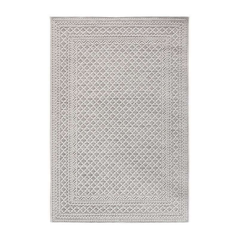Geometric Hand Woven Indoor / Outdoor Area Rug, Rectangular 160 x 230cm