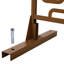 Clôture d'intimité en métal l 76 "H48" - Brun pour patio balcon terrasse pelouse jardin météo Ps114 écran extérieur