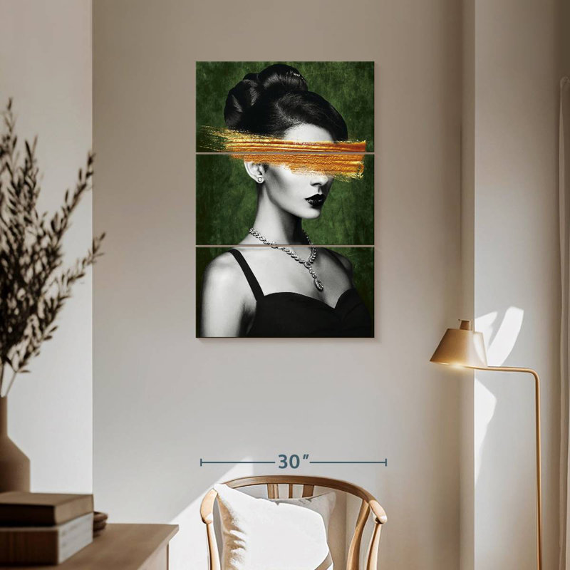 Portrait de fille Leisha Glamour, H 57 po x l 36 po