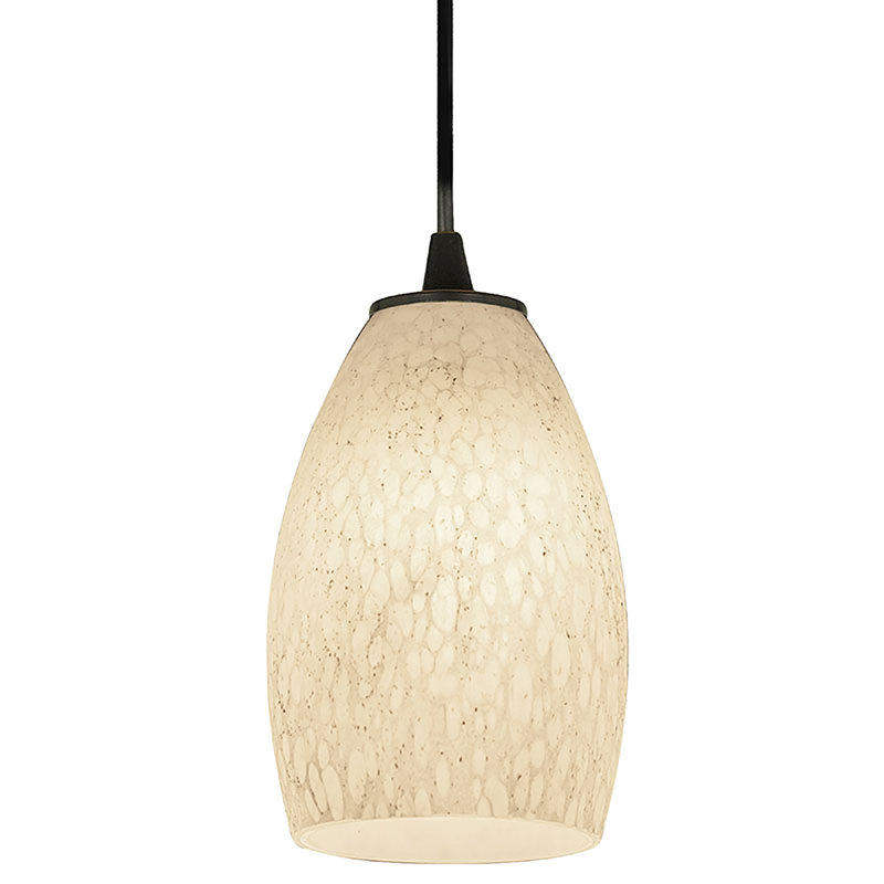 Carballo 1 - Light Single Pendant, White Stone, Oil Rubbed Bronze