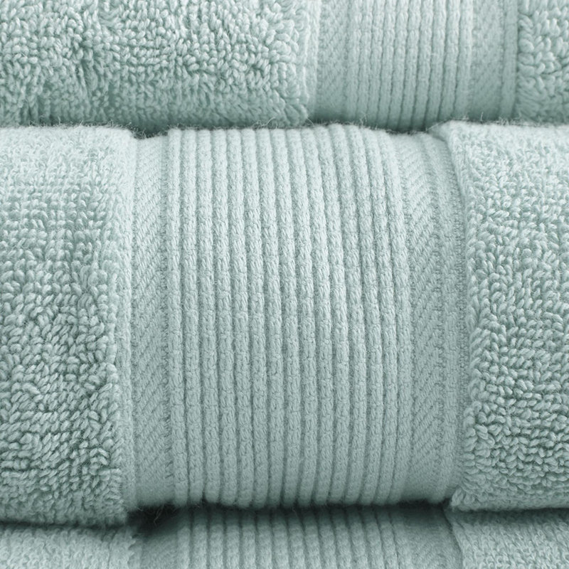 100% Cotton 8 Piece Antimicrobial Towel Set, Seafoam