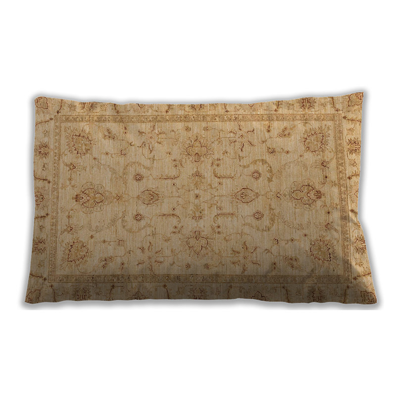 Coussin lombaire d'extérieur Abstract 3556, Beige clair