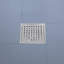 Drain carré carré en acier inoxydable avec bride-112488930