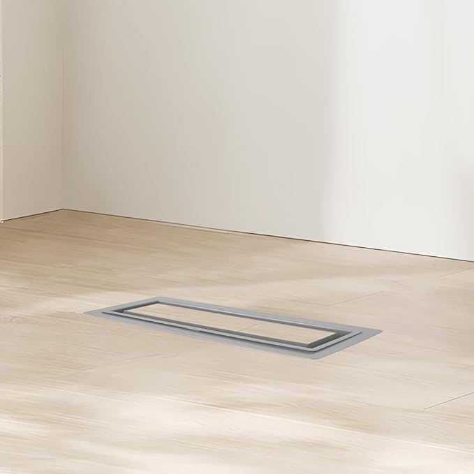 Couvercle de ventilation en acier inoxydable L 10,9 po VENTRAY, Gris, H 1,9 po x L 10,9 po x P 4,1 po