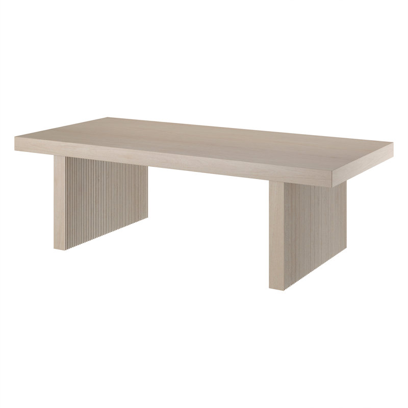 Soren 48" Wide Rectangular Coffee Table, Beige