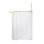 Tringle à rideau de douche en forme d'anneau fabriquée en aluminium antirouille à fixation murale avec support de plafond pour baignoire sur pattes Utopia Alley, très grande taille de 54 pouces x 26 pouces