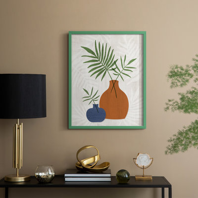 Palm Still Life II Framed Print - Solid Wood
