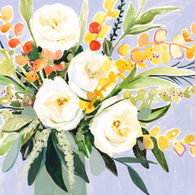 " Garden Rose Bouquet II " by Victoria Borges Painting Print