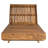 Lounge Chaise Set, Acacia Solid Wood With  Lounge Cushion (Triple Folds)-1436326415