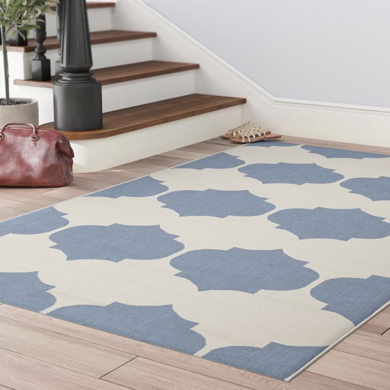 Herefordshire Performance Geometric Indoor/Outdoor Area Rug, Rectangle 9' x 12'