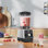 Mélangeur Aeitto 1800W Power pour Smoothies, glace pilée et plus enders Mélangeurs pour la cuisine avec 68 oz noir