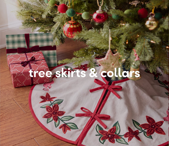 Christmas tree skirts and collars