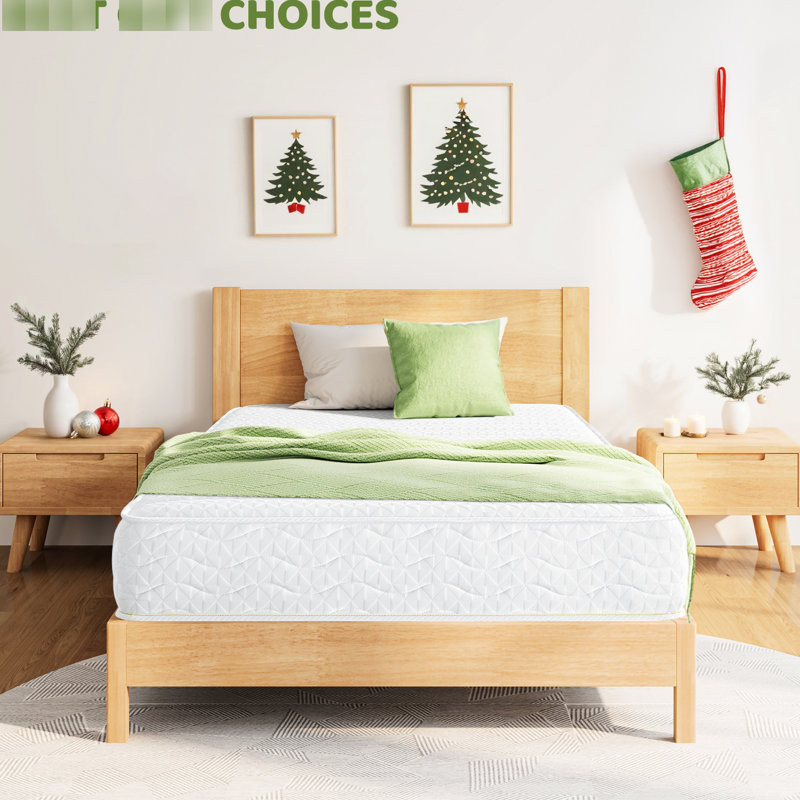 Matelas plein à ressorts ensachés mi-ferme, système de ressorts indépendants, respirant et confortable, déballage rapide