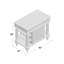 Aamyah Wood Kitchen Island