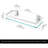 Enrisma 2 Piece Aluminum Floating Shelf-1521635116-1521625377