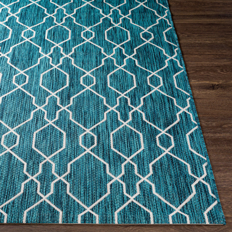 Geometric Indoor / Outdoor Rug, Rectangle 2' x 2'11"