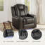Fauteuil inclinable électrique rétro en cuir écologique-42250144