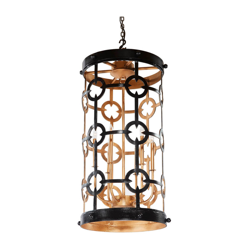 Chicago 6 - Light Chandelier, Antique Old World, 48" H x 24" W x 24" D