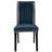 LUMERA Collection Parsons Dining Chairs Set of 4, Upholstered Faux Leather Side Chairs with Nailhead Trim and Solid Wood Legs, Blue-97867334