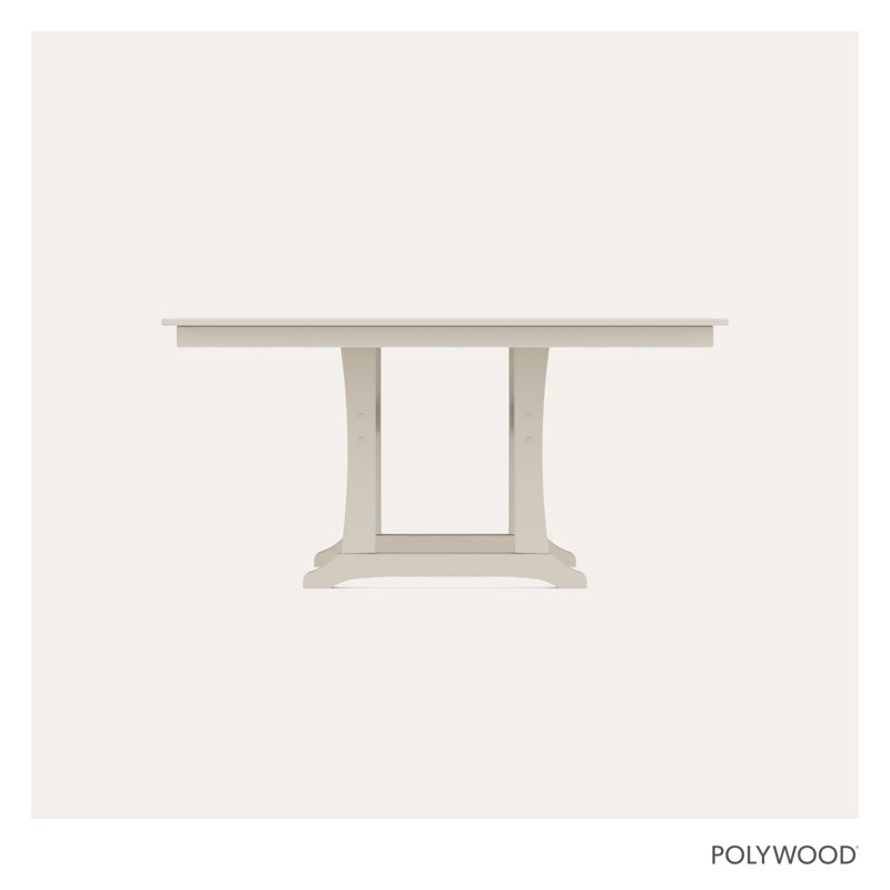 Nautical Trestle 59" Dining Table, Sand