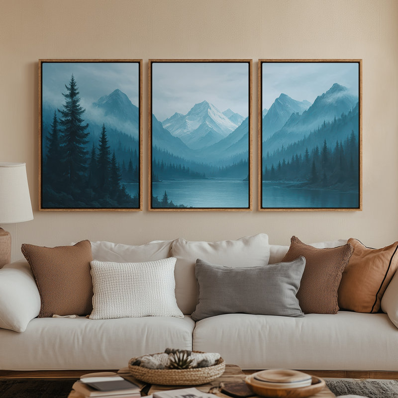 Framed Canvas Wall Art - Vintage Abstract Wall Prints for Bedroom, Natural, 36" H x 24" W