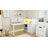 Broly 55'' L Shaped Desk with Power Outlets, Bookshelf & LED Light-1696316758
