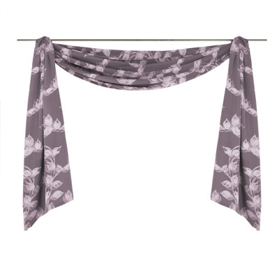 Aston Room Darkening Window Scarf Single Panel
