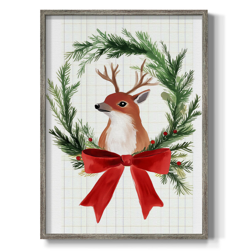 «Christmas Holiday Art» LXXXIX, reproduction d'art encadrée - bois massif, H 30 po x l 24 po