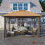 Samirol 10 pi. L 12 pi. D Pavillon de jardin en fer