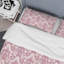 Damas rose - ensemble de housse de couette abstrait - microfibre de polyester-1214960971