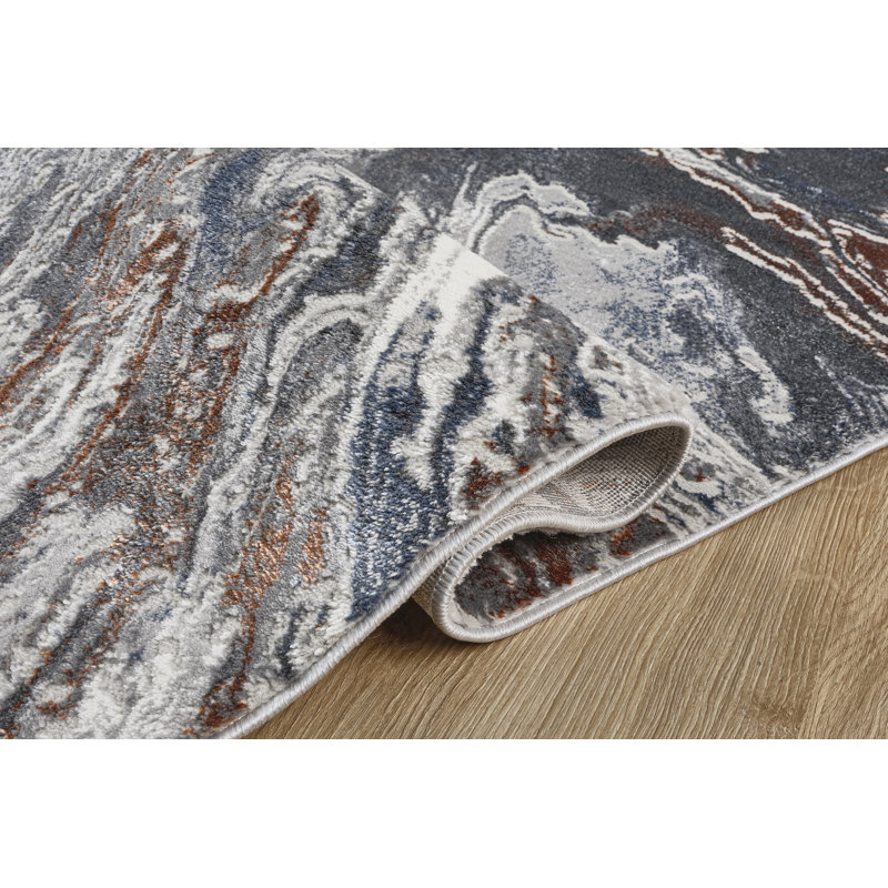 Inspire Collection Abstract Burst Area Rug, Runner 2'7" x 7'10"