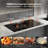 Tecasa 36 Inch 5 Burners Induction Cooktop, Built In with Bridge Element and Boost Function, Black