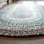 Tapis bleu / ivoire / gris en polypropylène tissé à la machine Balchand-2016723075