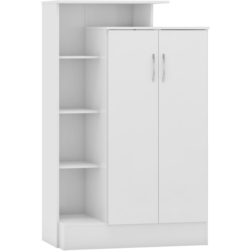 Cascio 2 Door Wardrobe, White Gloss