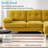 Joseph-Alexander Upholstered Sectional 82.7" Wide Sectional Sofa with Chaise Chenille Fabric White Modular Design for Living Room-938986559
